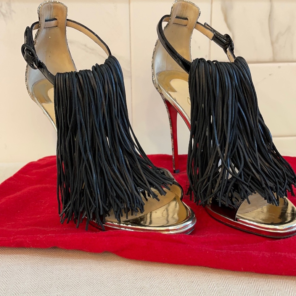 Christian Louboutin Tassel Heel. Size 37.5